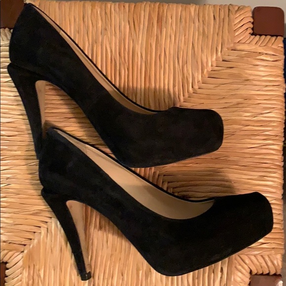 Zara Black Suede Heels - Picture 2 of 5
